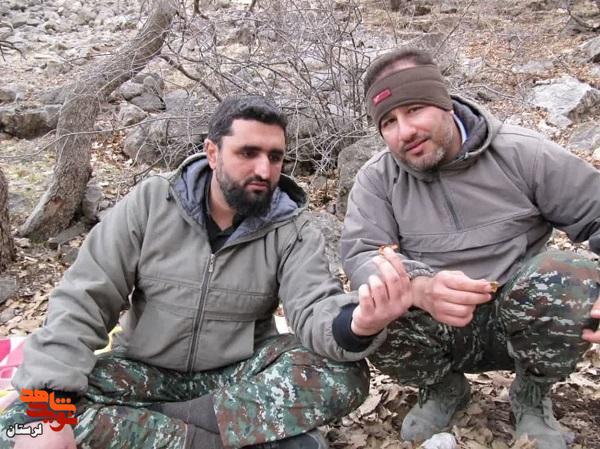 #مجتبی_رضایی در کنار پاسدار شهیدوالامقام #ابوذرمرادی