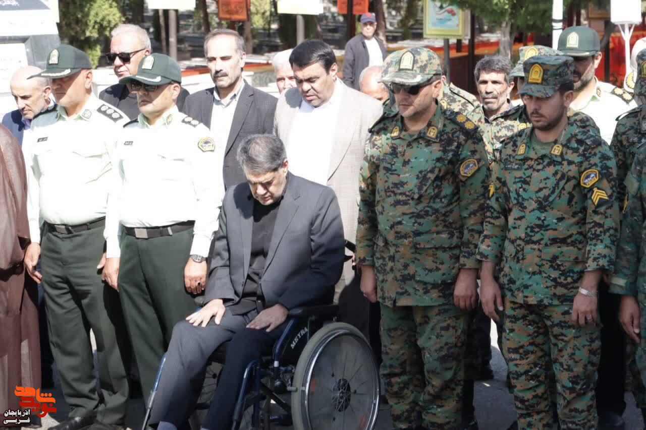 تشییع پیکر جانباز شهید قاسم مولایی خانقاه در ارومیه