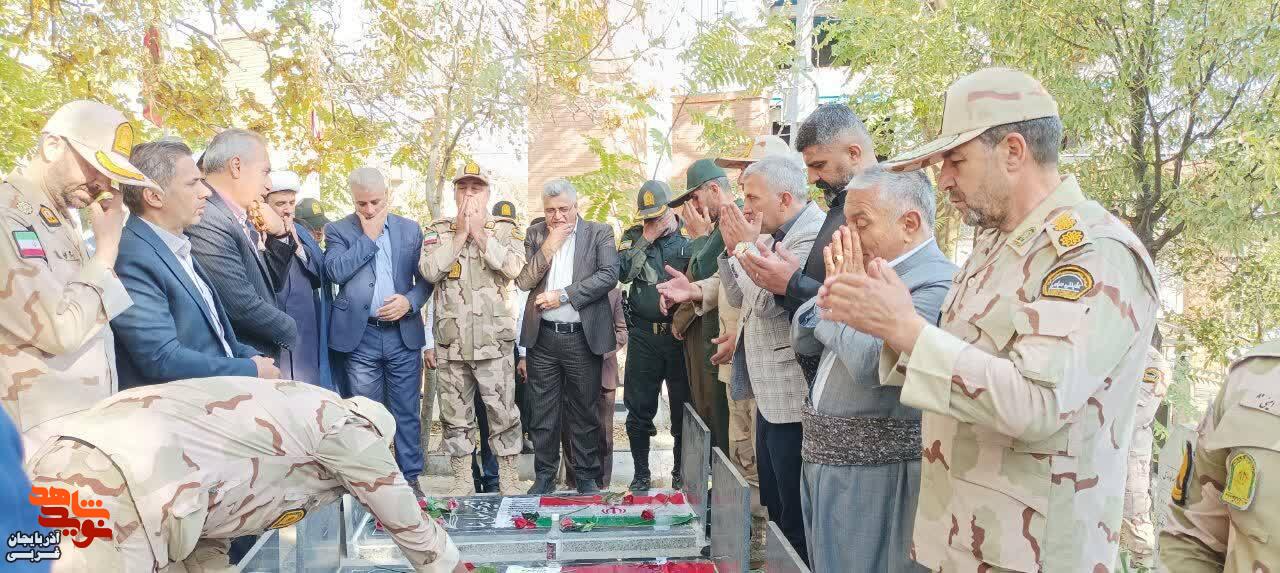 برگزاری مراسم گلباران و غبارروبی مزار شهدا در شهرستان سردشت به مناسبت هفته نیروی انتظامی