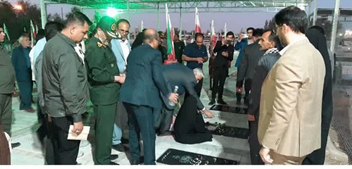 آیین گرامیداشت شهید لکزایی در نیمروز برگزار شد