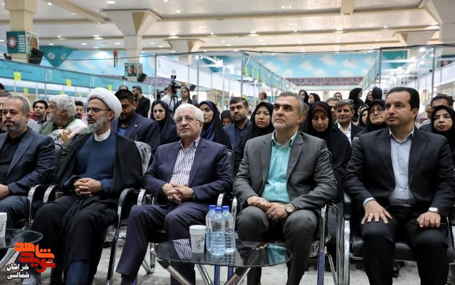 تصاویر/ افتتاح چهاردهمین نمایشگاه ملی کتاب دفاع مقدس در خراسان شمالی