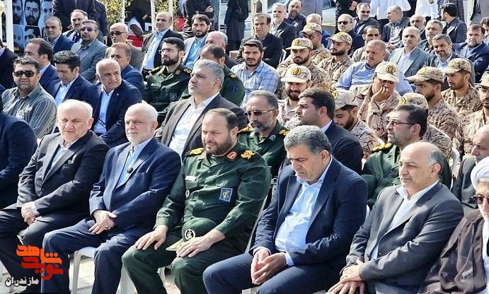 تصاویر/ آئین عطرافشانی گلزار شهدای ساری