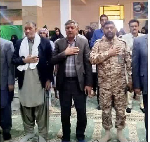 آیین گرامیداشت شهدای روستای ملا سلطان و شهید سید حسن نصرالله در هیرمند