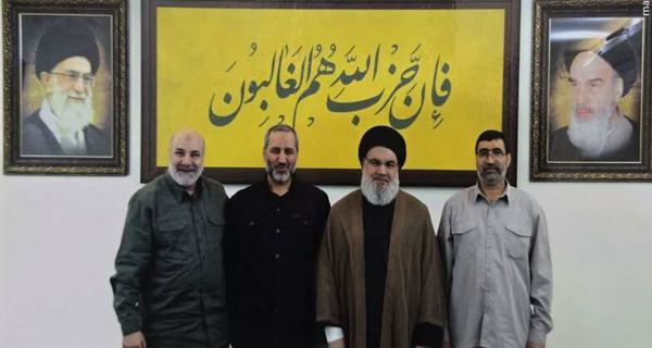 عکس منتشر نشده از شهیدان نصرالله و سردار محمود باقری