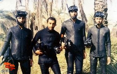 تصاویر کمتر دیده شده از غواصان غیور لشکر ویژه ۲۵ کربلا