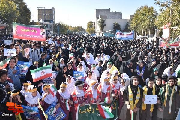 حماسه حضور مردم الشتر در یوم‌الله ۱۳ آبان رقم خورد