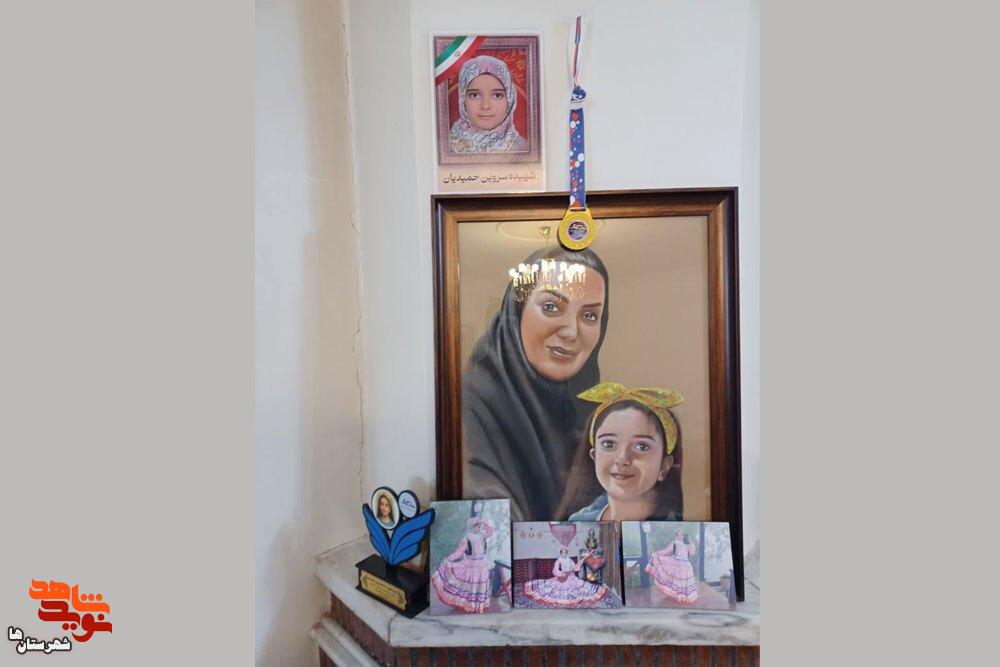 گفت و گو با پدر دانش آموز شهید جنگ 12 روزه «سَروین حمیدیان»/ دخترم عاشق حضرت رقیه (س) بود