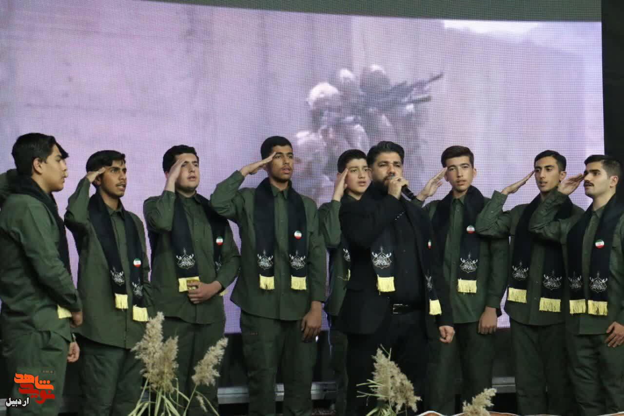 برگزاری مراسم گرامی داشت شهدای والفجر ۴ و شهدای فصل پاییز در اردبیل+ عکس