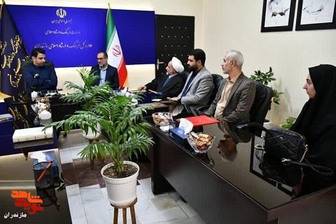 نشست مدیرکل بنیاد شهید و امور ایثارگران مازندران با مدیرکل فرهنگ و ارشاد اسلامی