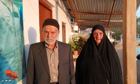 دیدار مدیرکل بنیادشهید مازندران با خانواده شهید اقتدار تیزکار در سوادکوه