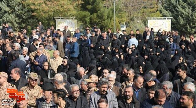 تشییع پیکر شهید اقتدار «محمد حسین شهریاری» در تبریز