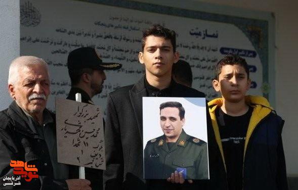 تشییع پیکر شهید اقتدار «محمد حسین شهریاری» در تبریز