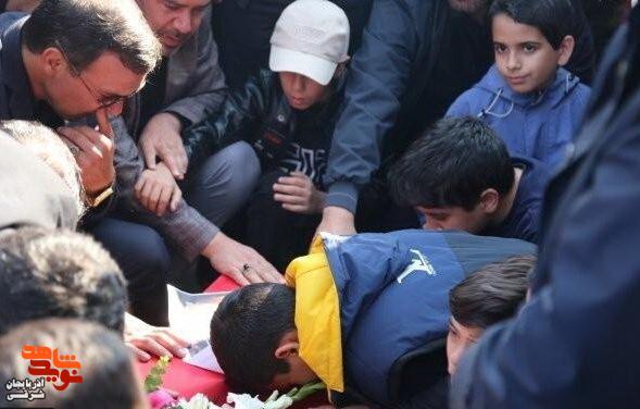 تشییع پیکر شهید اقتدار «محمد حسین شهریاری» در تبریز