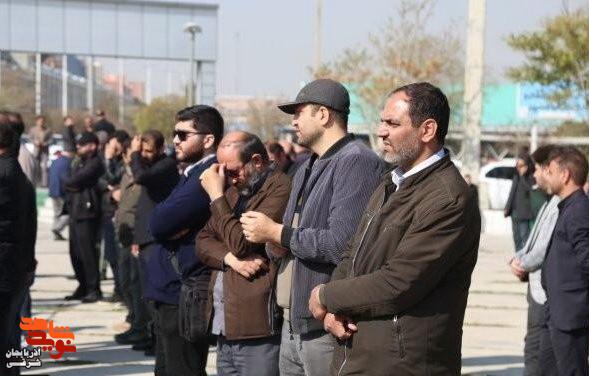 تشییع پیکر شهید اقتدار «محمد حسین شهریاری» در تبریز