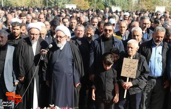 تشییع پیکر شهید اقتدار «محمد حسین شهریاری» در تبریز