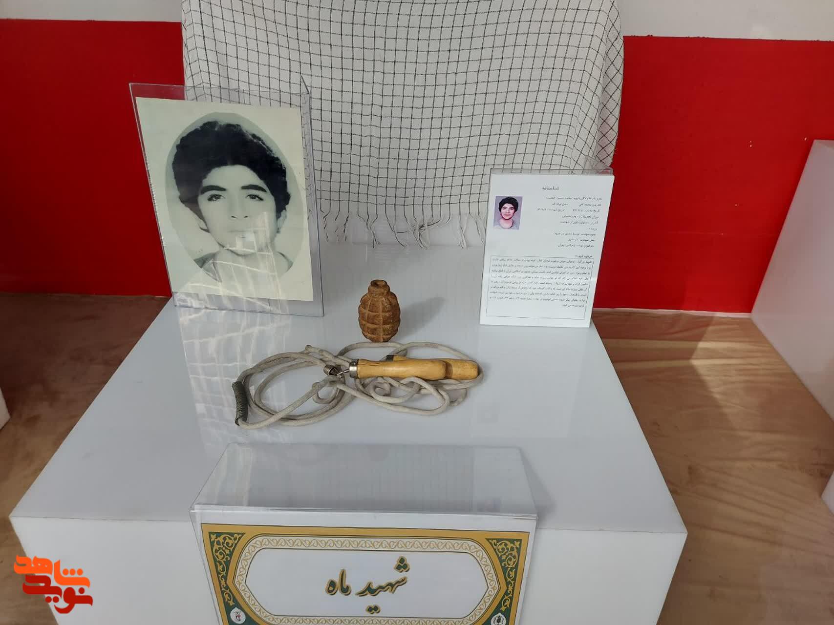 دانش‌آموز شهید در قاب ویترین «شهید ماه» نمایان شدند