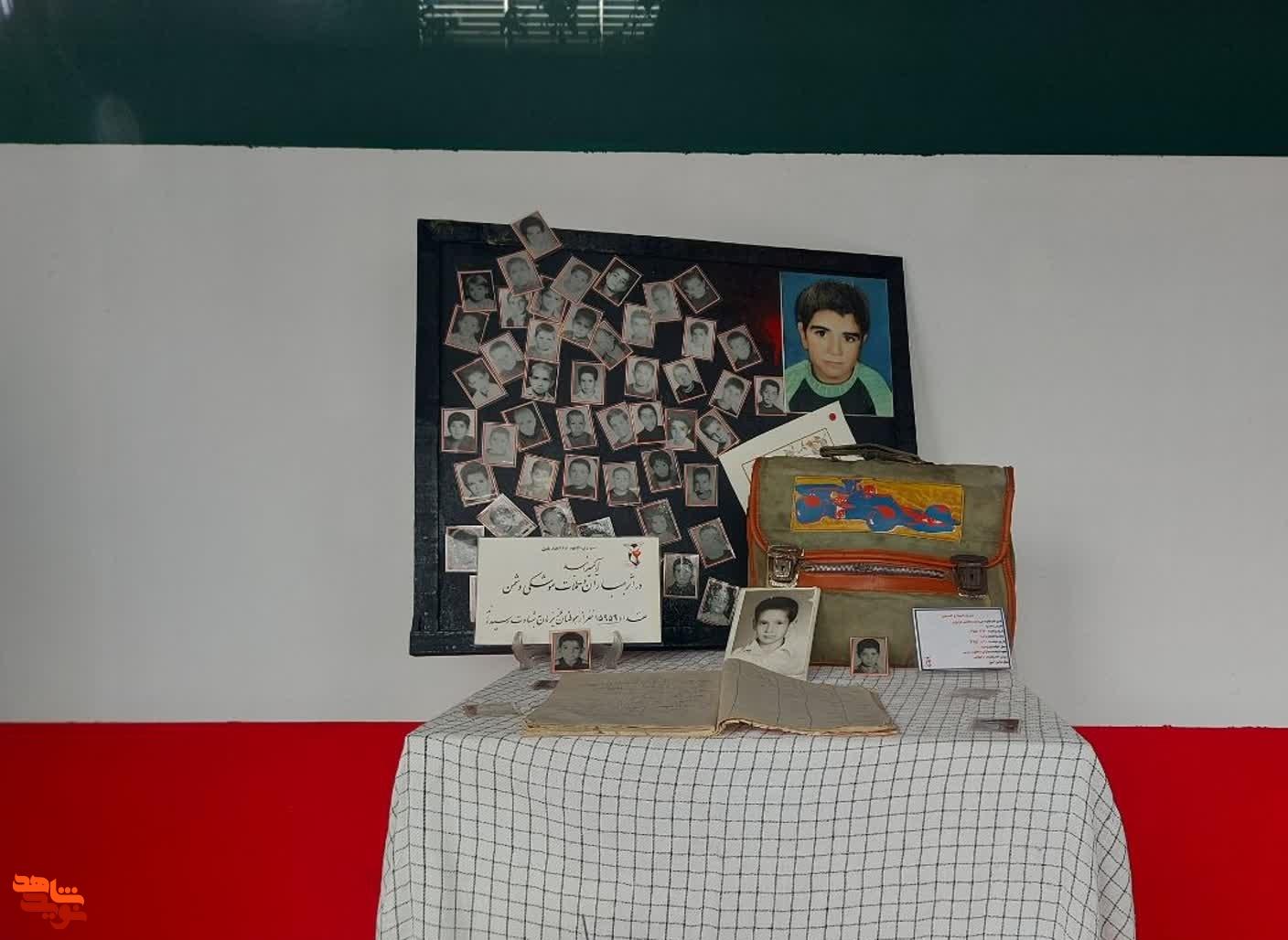 دانش‌آموز شهید در قاب ویترین «شهید ماه» نمایان شدند