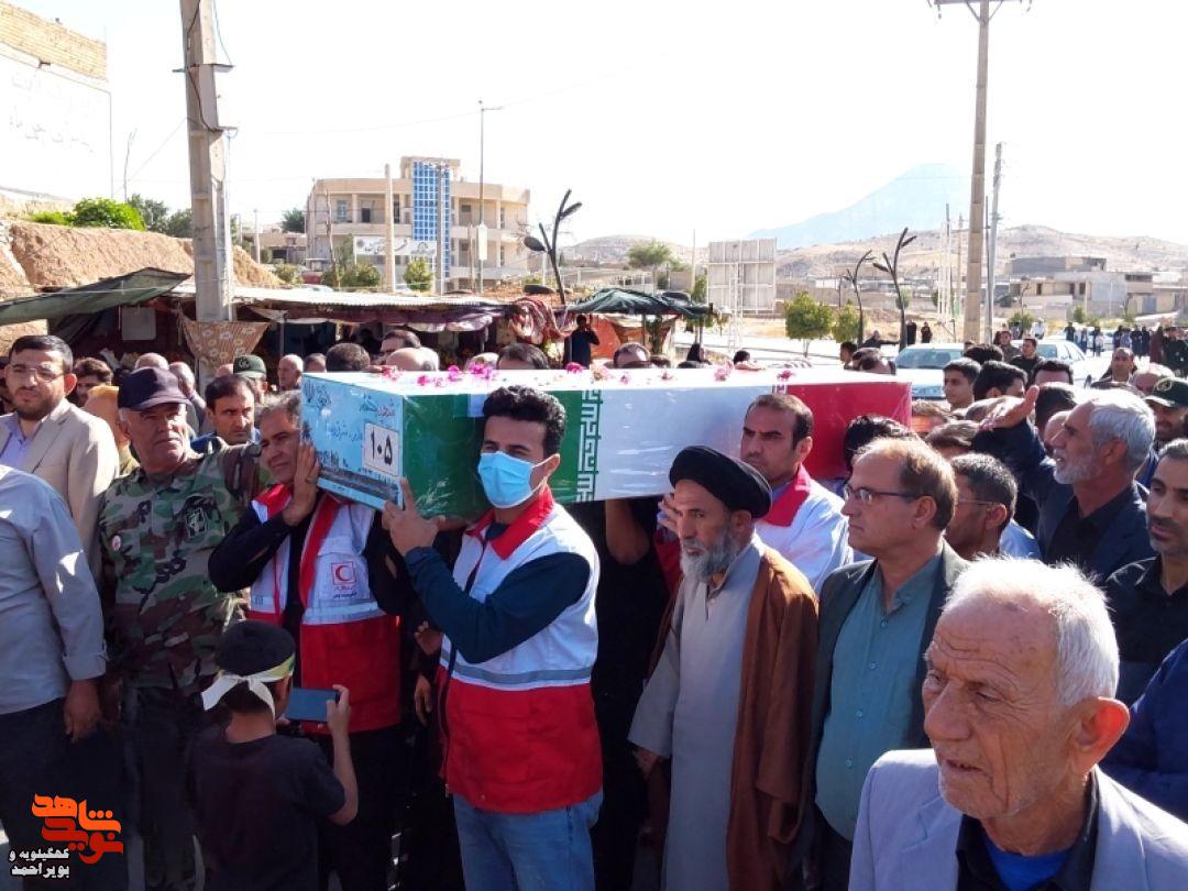 «تشییع باشکوه سه شهید گمنام دفاع مقدس درشهرستان  لنده»
