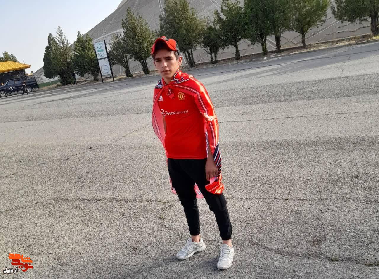 تصویر شهید اقتدار اردبیلی بر پیراهن بازیکن پرسپولیس تهران+ عکس