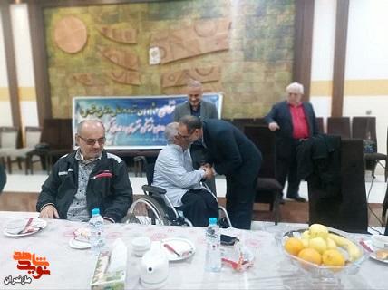 حضور مدیرکل بنیاد شهید و امورایثارگران مازندران در محل برگزاری اردوی یک روزه جانبازان نخاعی