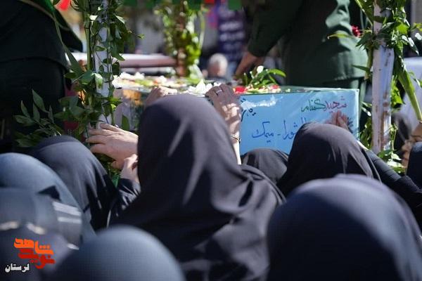 تشییع پیکر شهدای گمنام در لرستان تشییع پیکر شهدای گمنام در لرستان