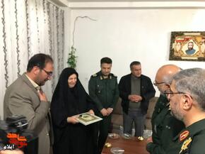 دیدار معاون هماهنگ کننده قرارگاه امام علی (ع) با خانواده معظم شهید «کاظم فتحی زاده» 