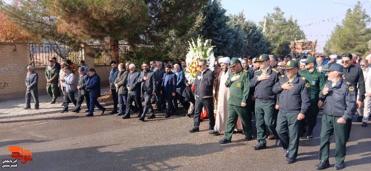تشییع شهید گمنام دوران دفاع مقدس در شهرستان باروق