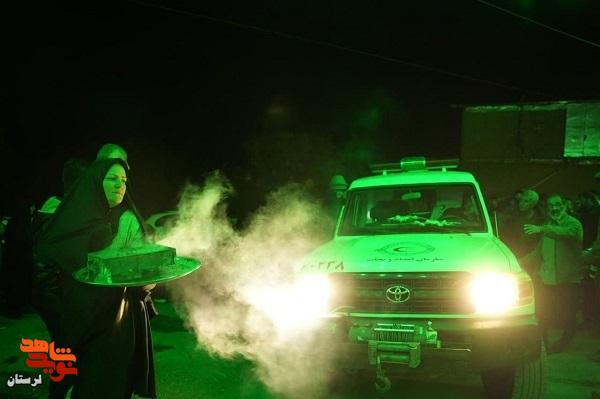 روستائیان بخش گاوکش علیای نورآباد به استقبال لاله فاطمی آمدند