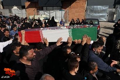 تصاویر/ تدفین یک آلاله زهرایی در مرکز توانبخشی بنیاد مازندران