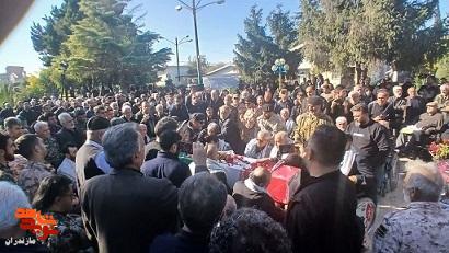 تصاویر/ تدفین یک آلاله زهرایی در مرکز توانبخشی بنیاد مازندران