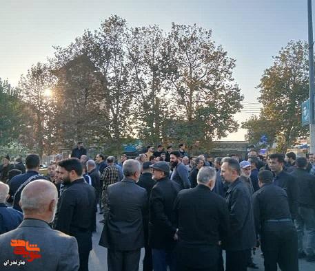 تصاویر/ آئین باشکوه وداع باشهید خوشنام در جویبار