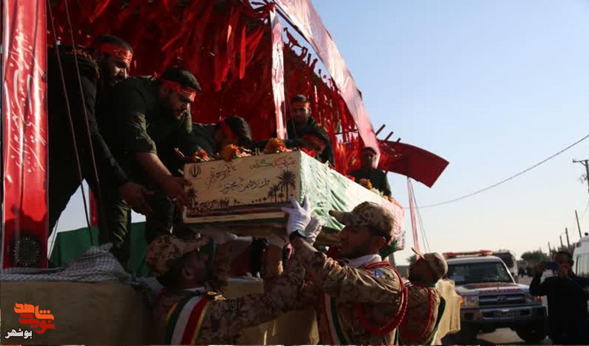 روستای محمدآباد دشتی غرق در عطر و بوی شهادت