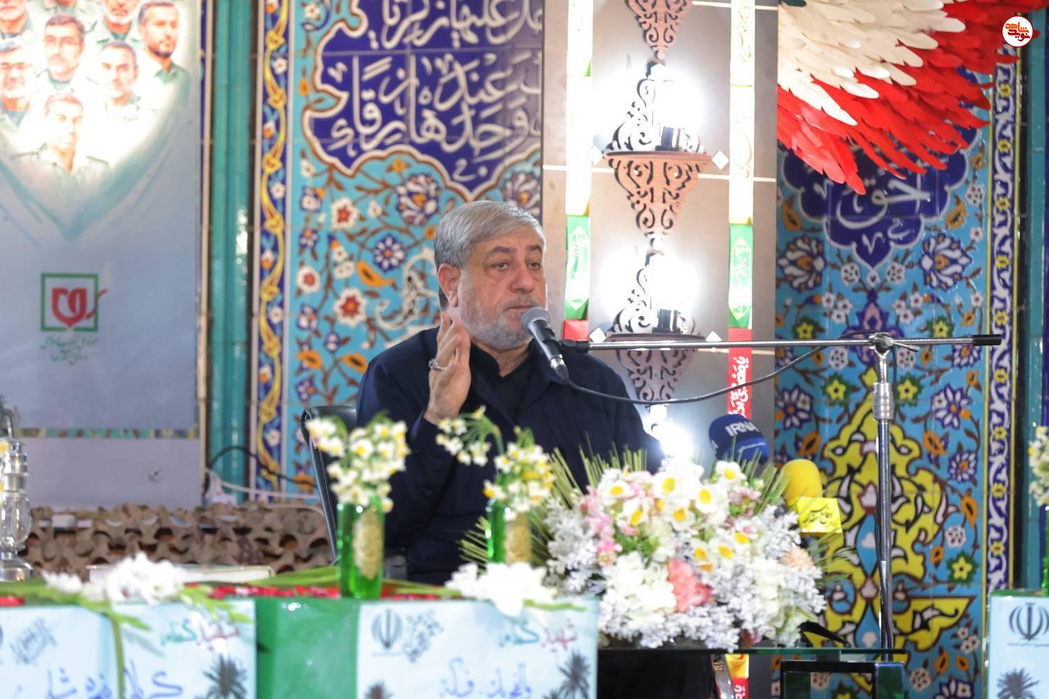 گزارش تصویری/ آیین وداع با پیکرهای مطهر ۱۰۰ شهید گمنام