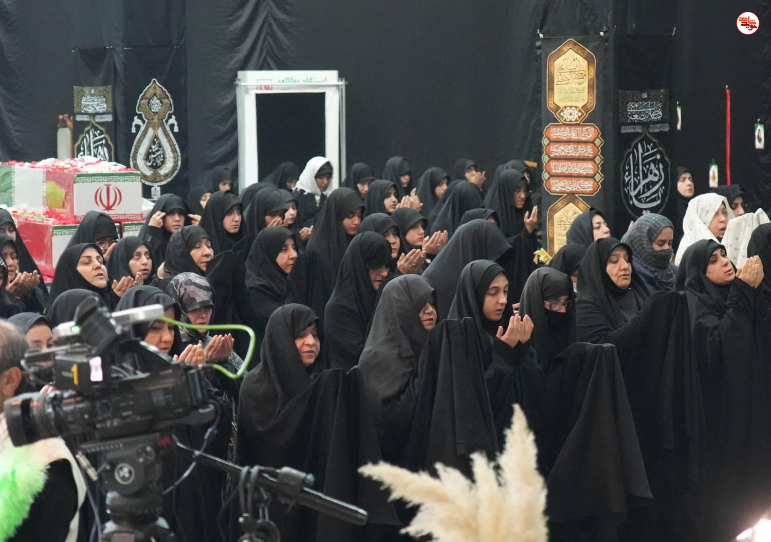 گزارش تصویری/ آیین وداع با پیکرهای مطهر ۱۰۰ شهید گمنام