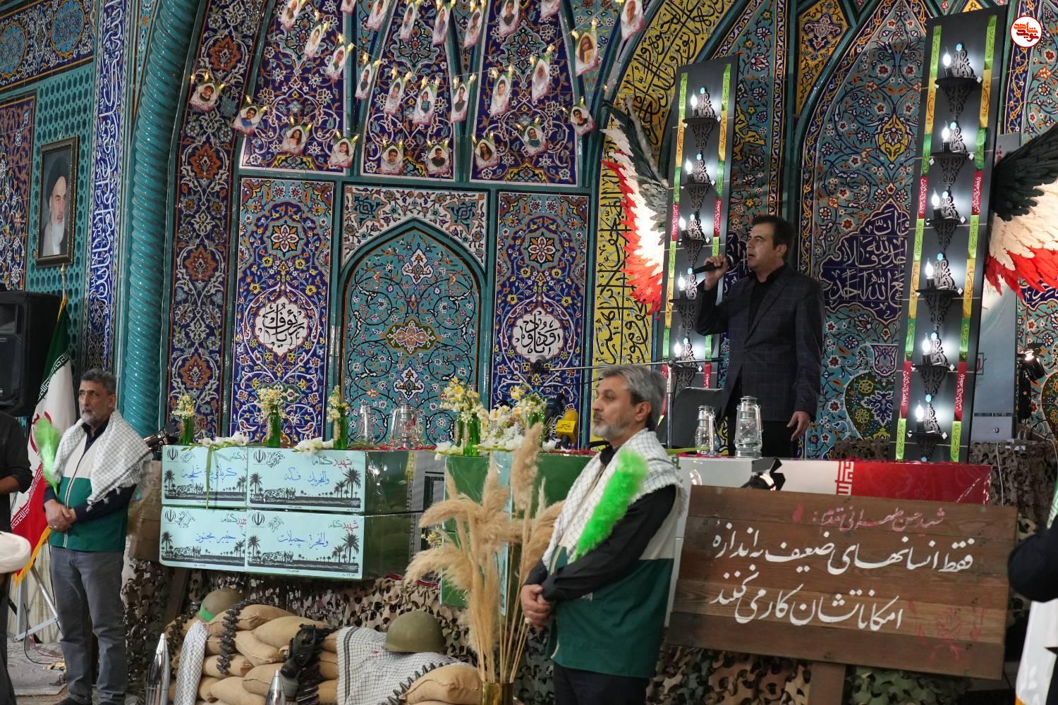 گزارش تصویری/ آیین وداع با پیکرهای مطهر ۱۰۰ شهید گمنام