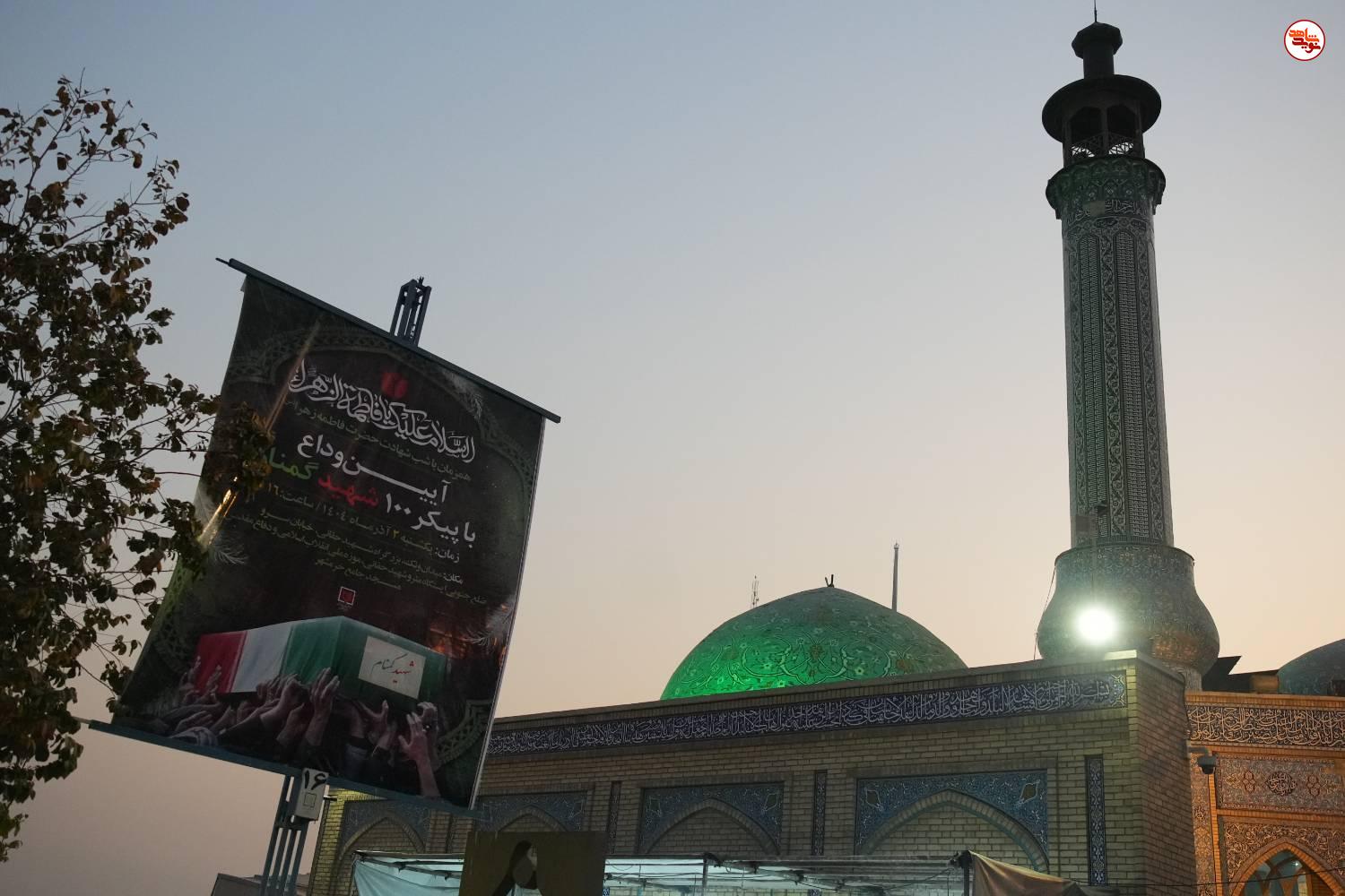 گزارش تصویری/ آیین وداع با پیکرهای مطهر ۱۰۰ شهید گمنام