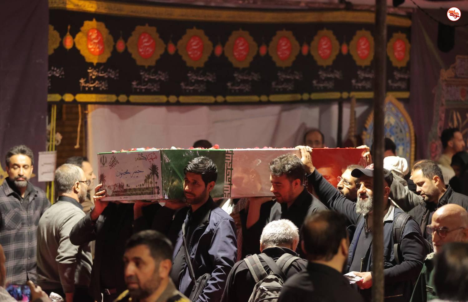 گزارش تصویری/ آیین وداع با پیکرهای مطهر ۱۰۰ شهید گمنام