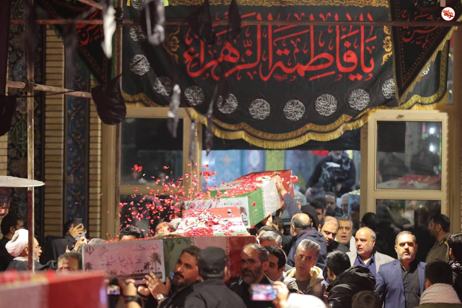 گزارش تصویری/ آیین وداع با پیکرهای مطهر ۱۰۰ شهید گمنام