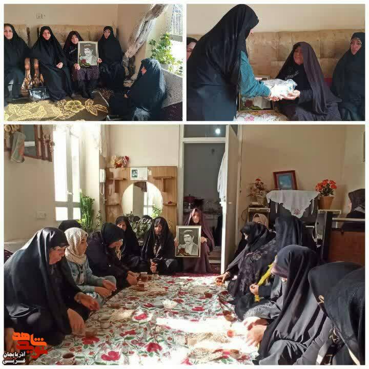 دیدار با خانواده شهدا در شهرستان خوی