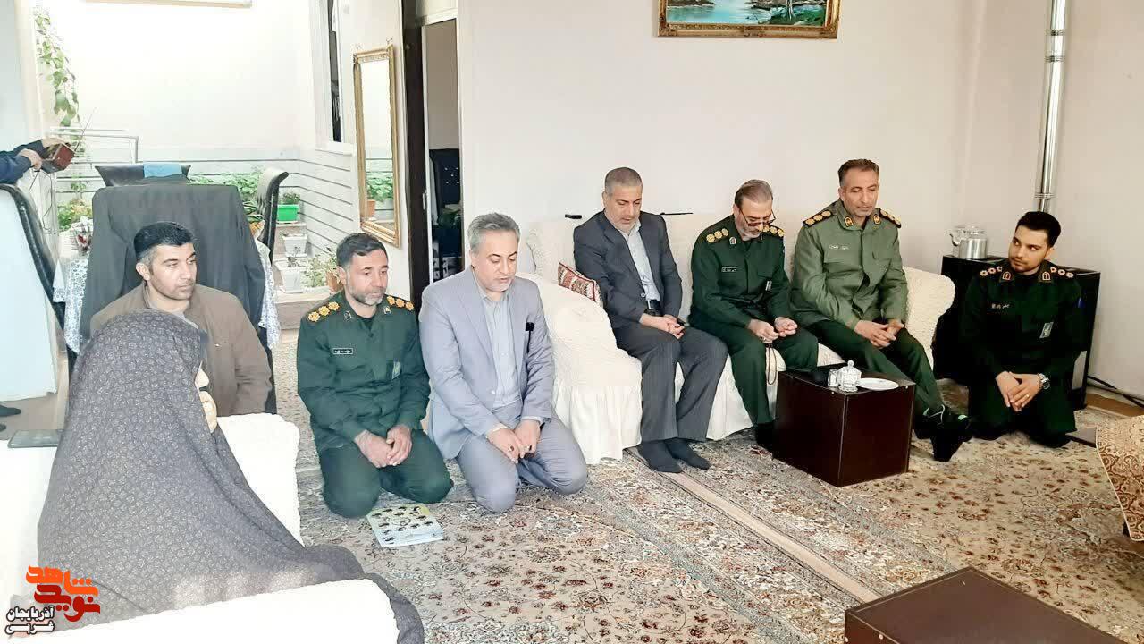 دیدار با خانواده معظم شهید در شاهین دژ