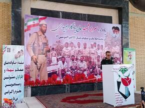 تجدید میثاق با آرمان‌های شهید یادگار امیدی در گلزار مطهر علی‌صالح (ع)