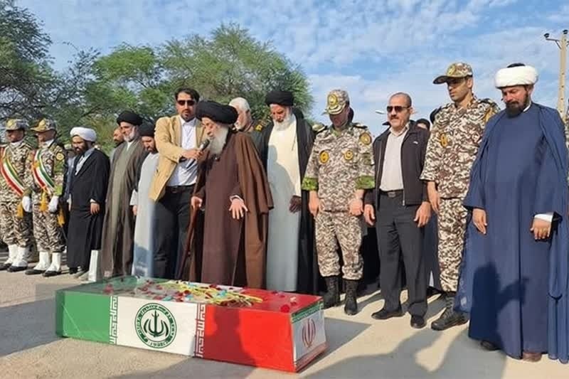 پدافند هوایی جنوب غرب ارتش متبرک به حضور یک شهید گمنام شد