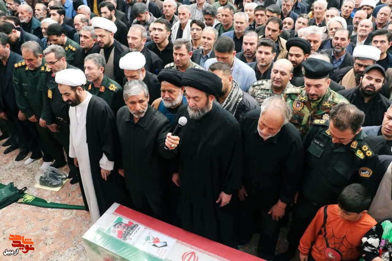 برگزاری آیین تشییع پیکر شهید«صادق علیزاده باروق» در اردبیل+ تصاویر