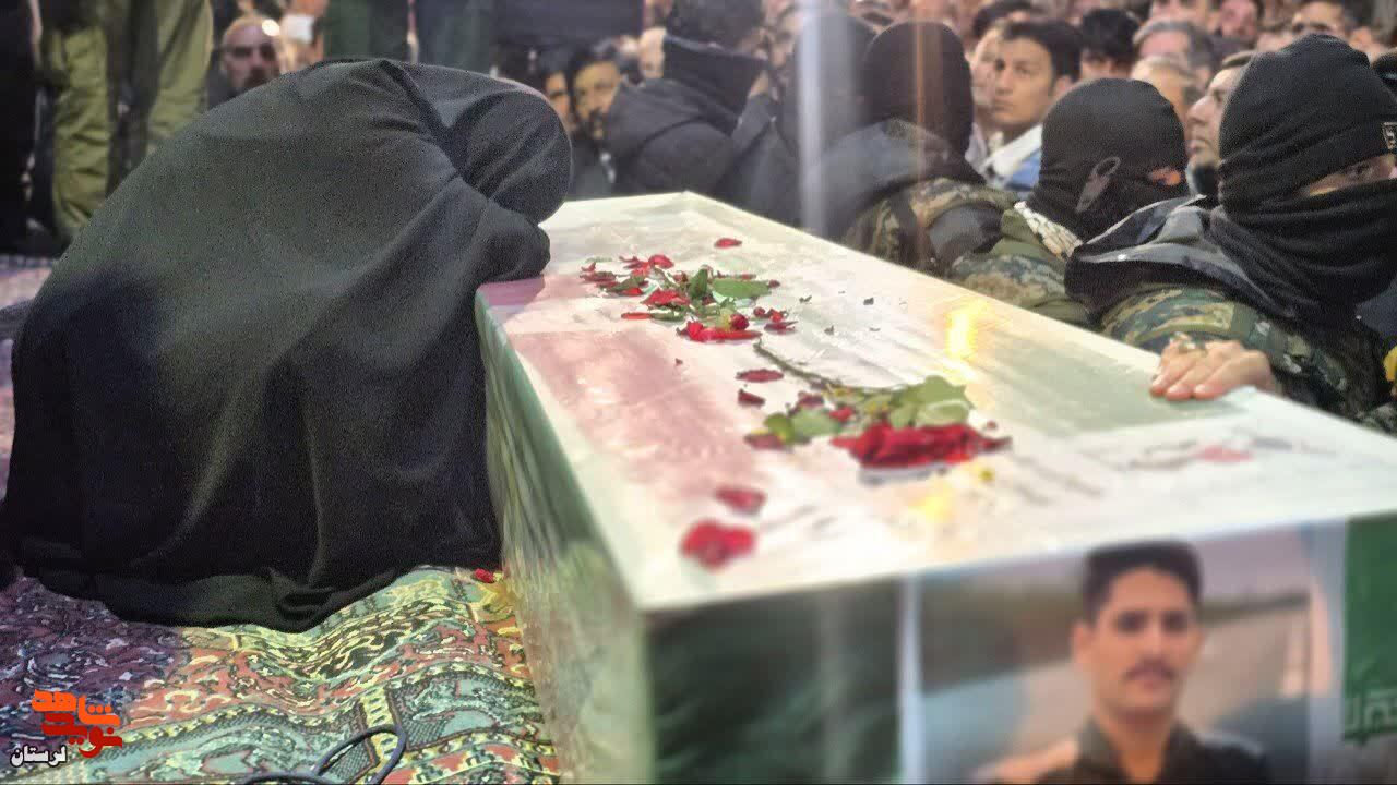 مراسم تشییع پیکر خلبان شهید «محمد امینی پور» در الشتر
