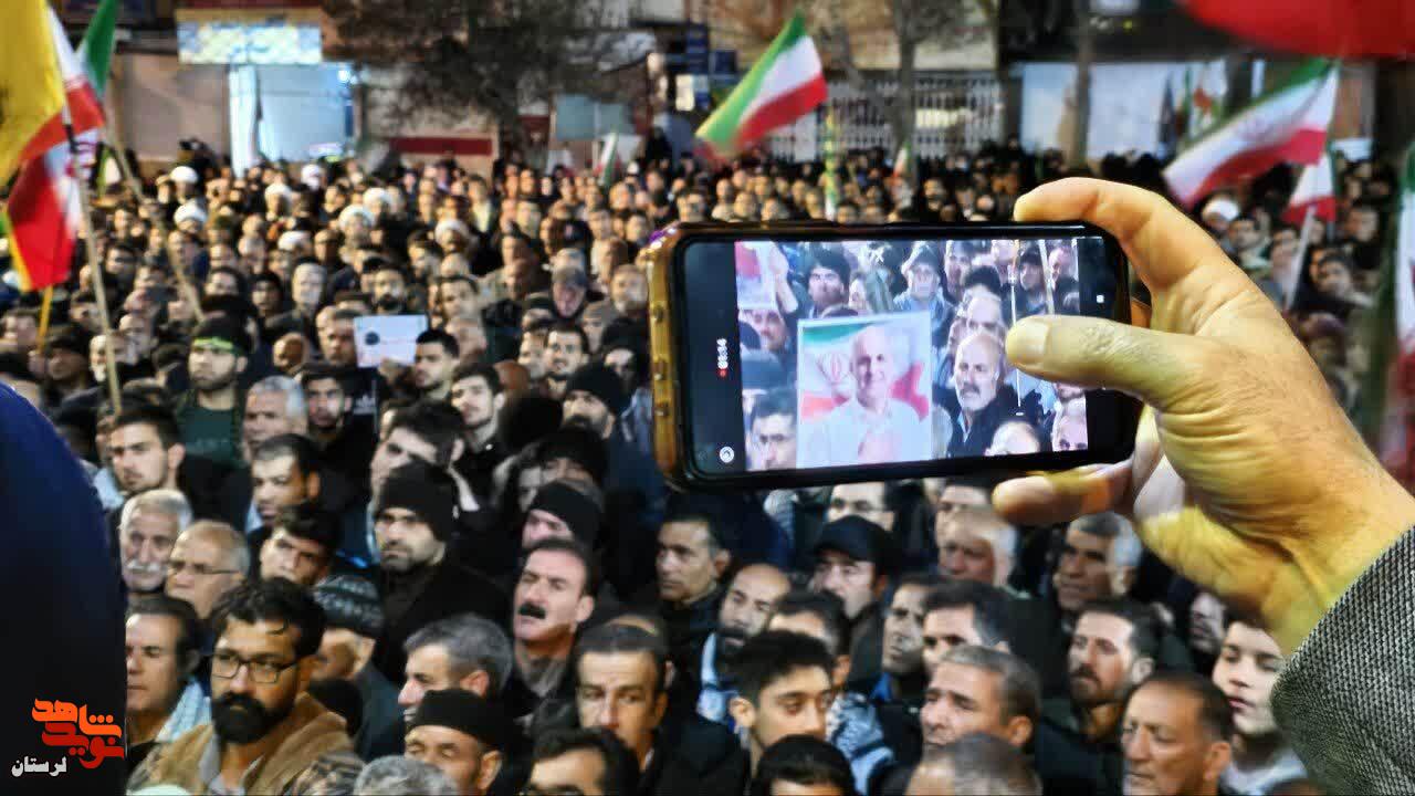 مراسم تشییع پیکر خلبان شهید «محمد امینی پور» در الشتر