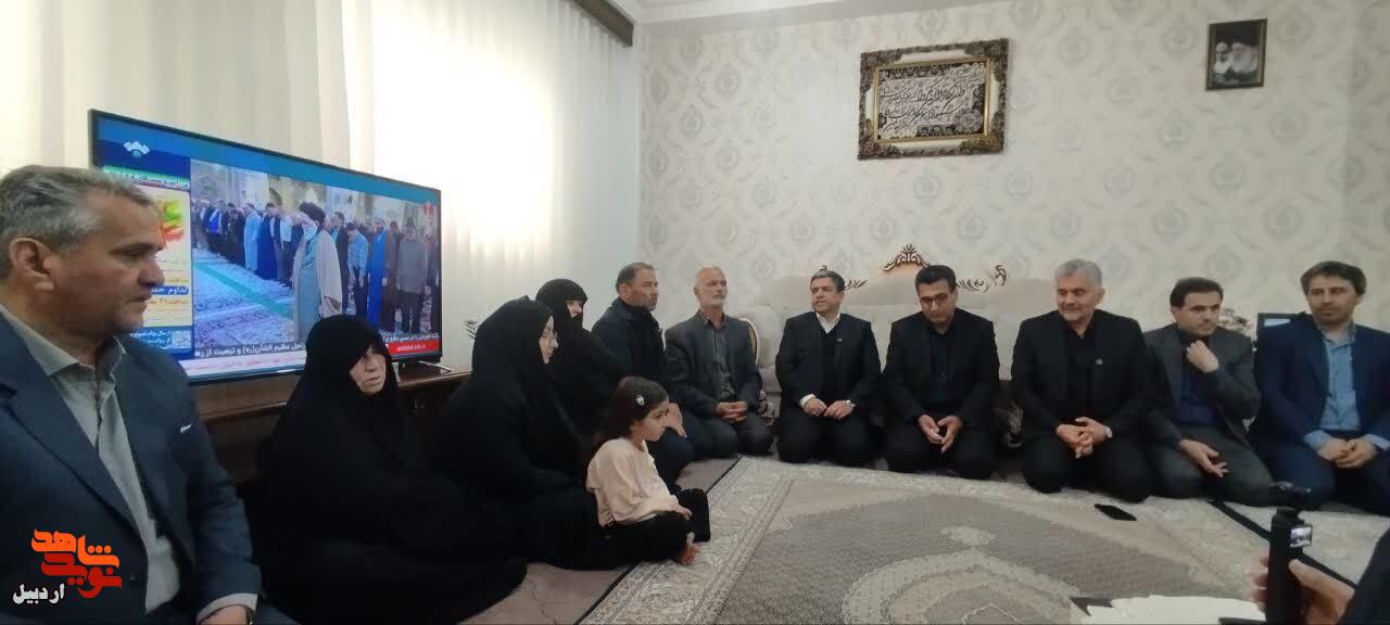 دیدار با خانواده شهید «علی ملکی» در گرمی