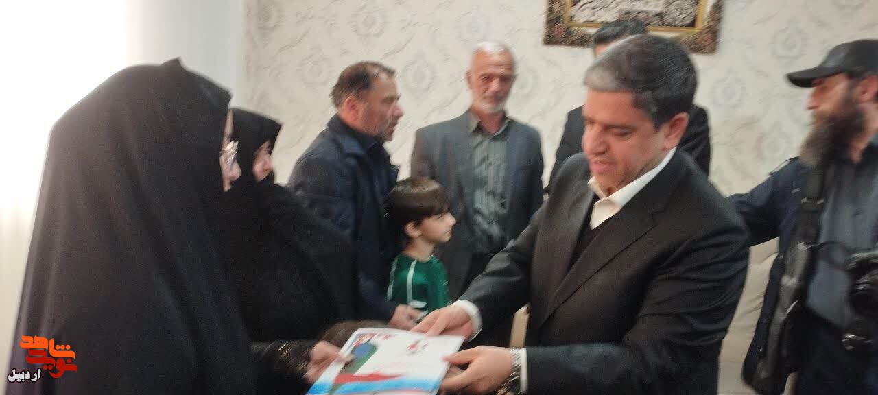 دیدار با خانواده شهید «علی ملکی» در گرمی