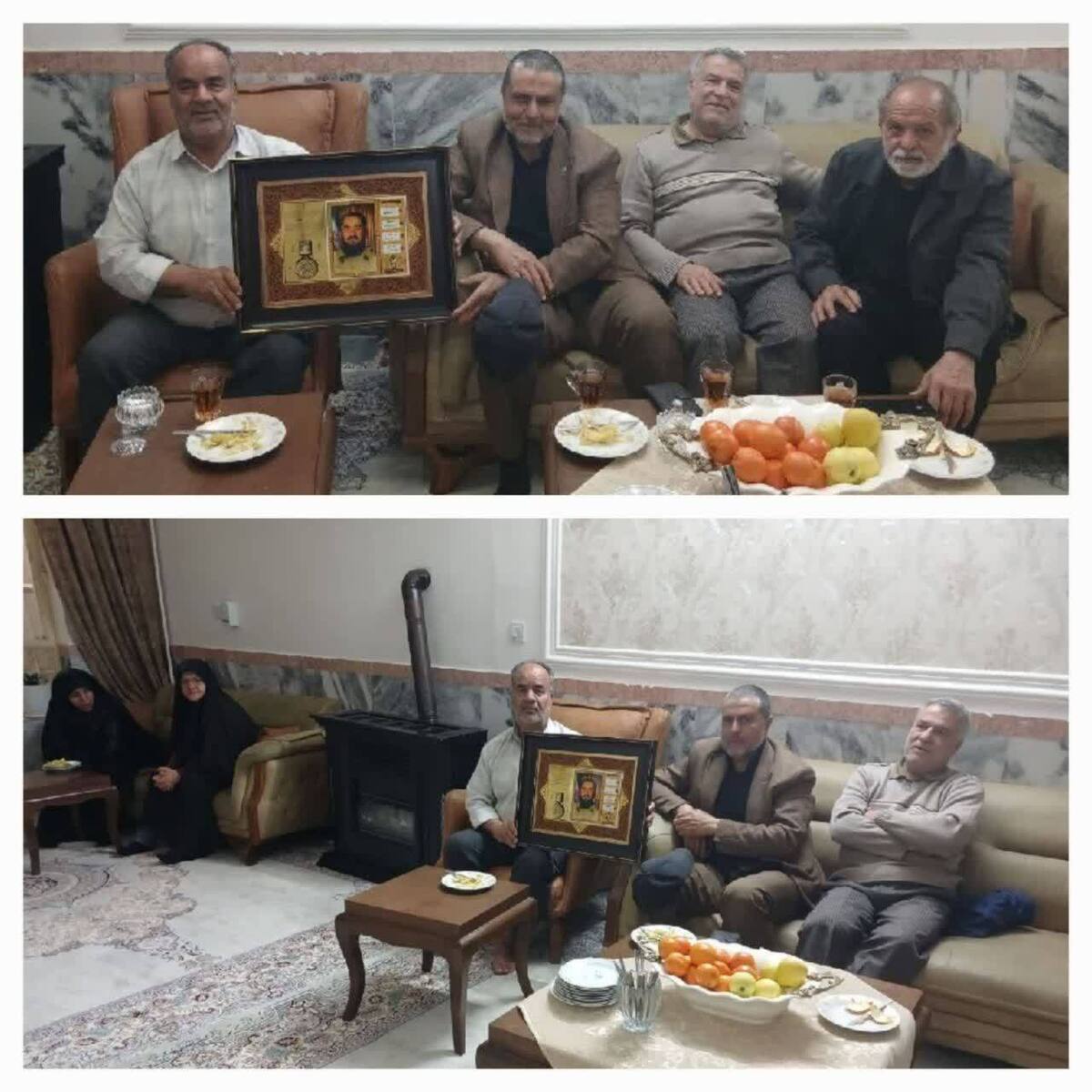 لبیک خادمان شهدای غریب به فرمان رهبر؛ دیدار با خانواده شهید احمد براتی در خراسان رضوی