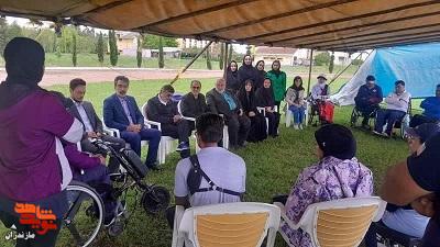 عکس/ حضور مدیرکل بنیاد شهید و امور ایثارگران مازندران در جمع اردوی تیم ملی تیراندازی پارالمپیک