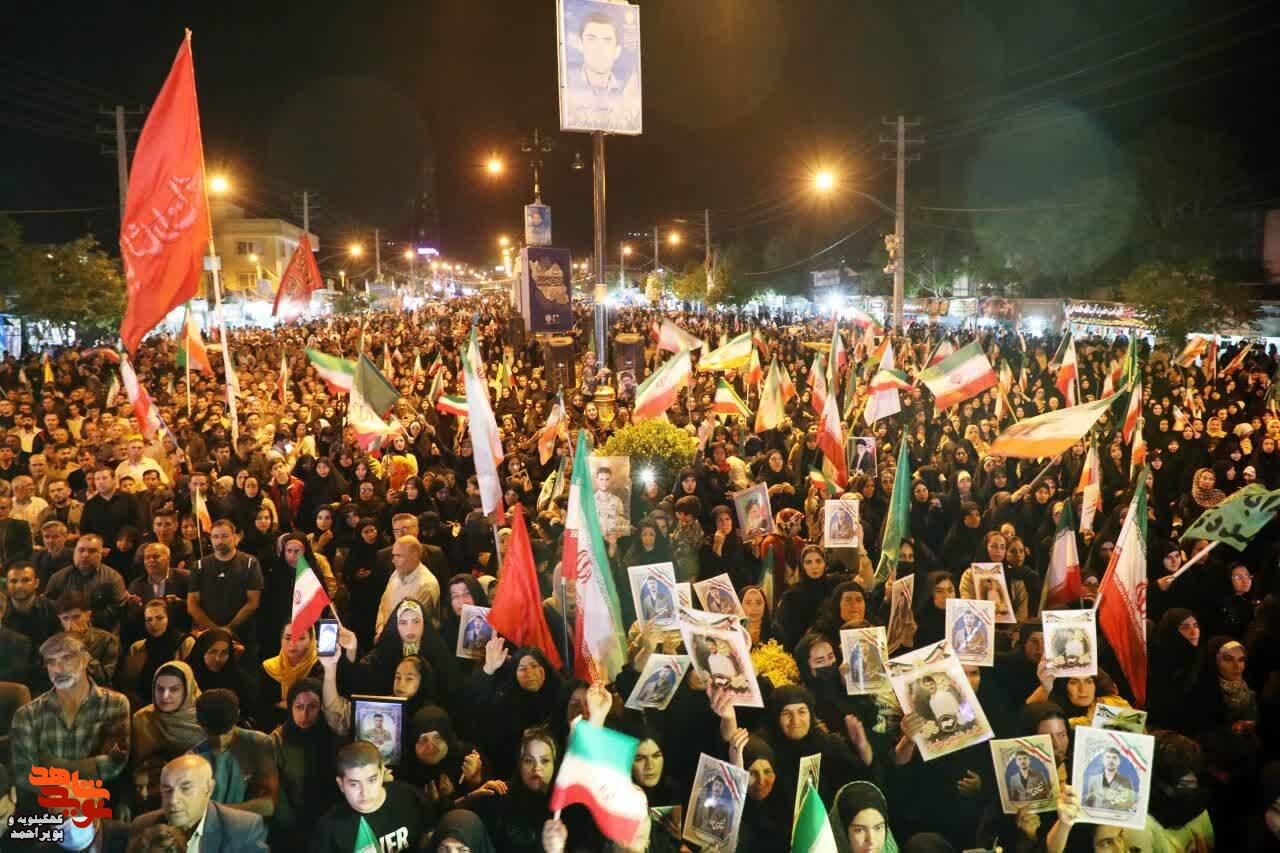 یاسوج در شب هفتادودوم؛ یاد شهدای رمضان با نوای حاج مهدی سلحشور